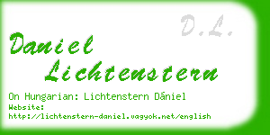 daniel lichtenstern business card